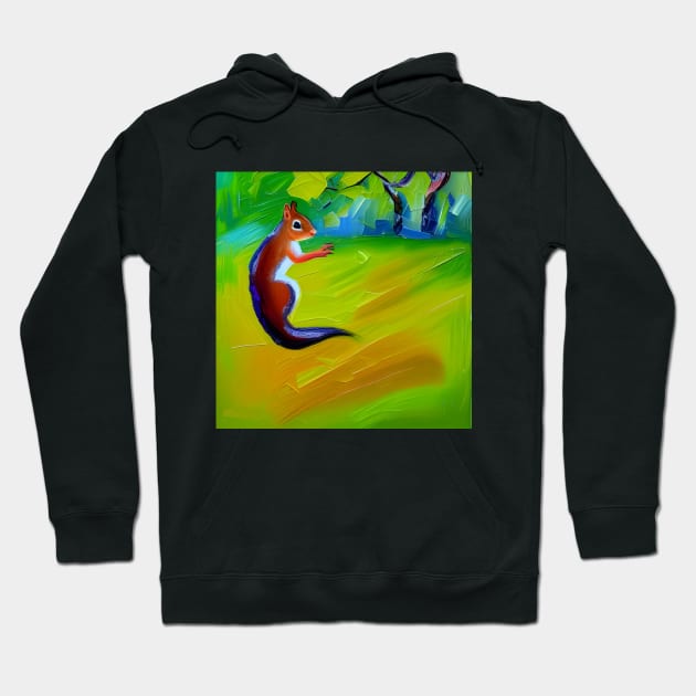 Squirrel in Garden Hoodie by SmartPufferFish